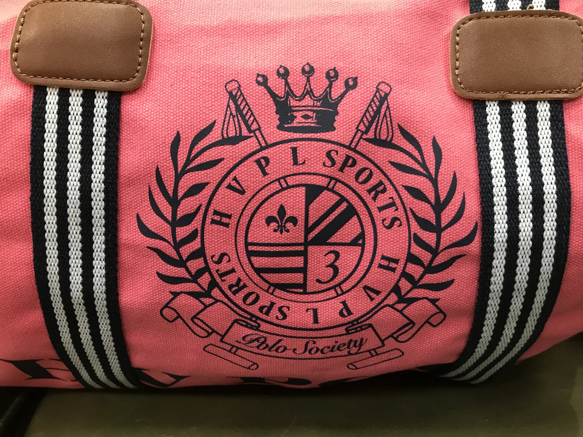 HV Polo Canvas Sports Bag Pink Favourita